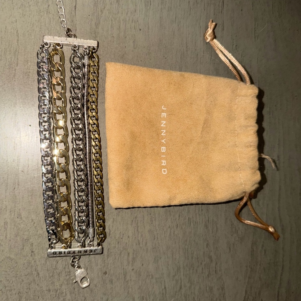 Jenny Bird Mixed Metal Chain Bracelet